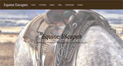 Desktop Screenshot of equineescapes.com